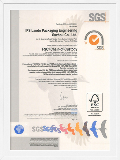 FSC Certificate - IPS LANDO